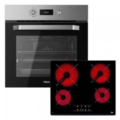 Teka HCB 6646 + TZ 6415 Φούρνος άνω Πάγκου 70lt με Κεραμικές Εστίες Π59.5εκ. Inox Teka HCB 6646 + TZ 6415 Φούρνος άνω Πάγκου 70lt με Κεραμικές Εστίες Π59.5εκ. Inox